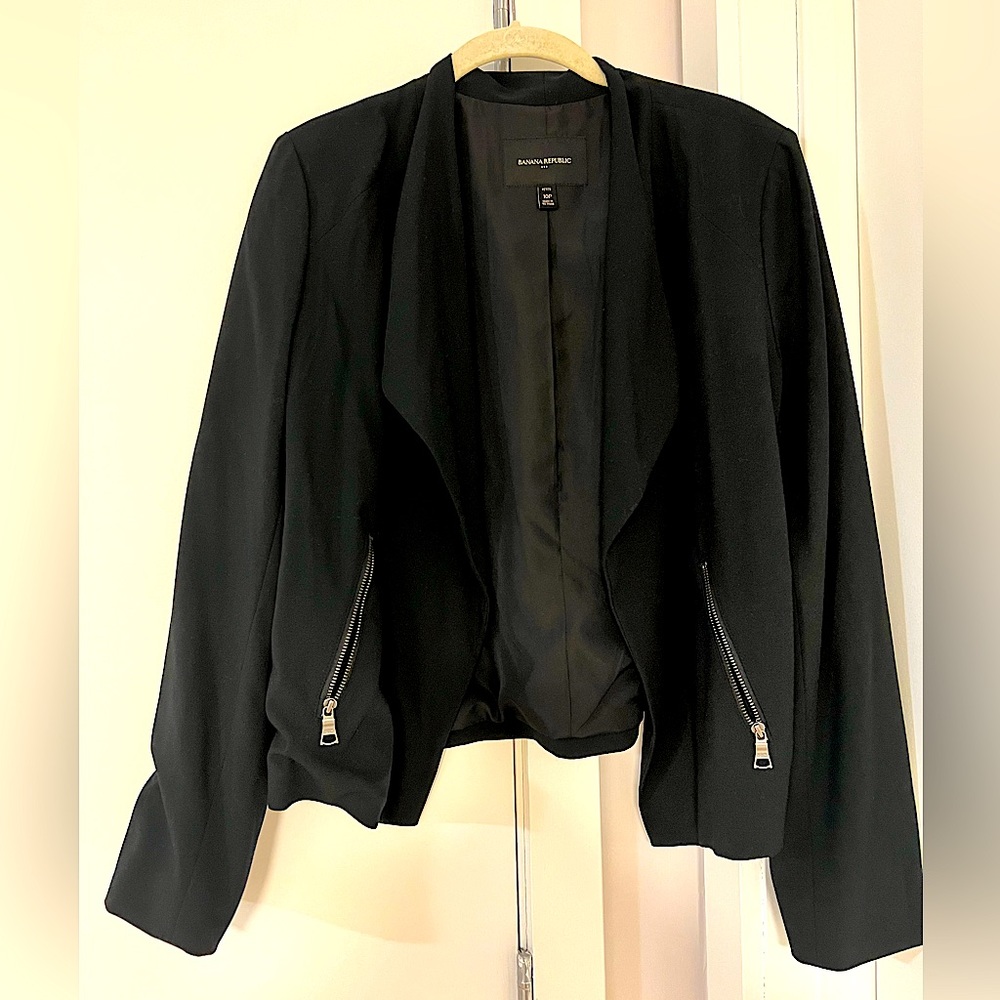 Black Moto banana republic blazer
